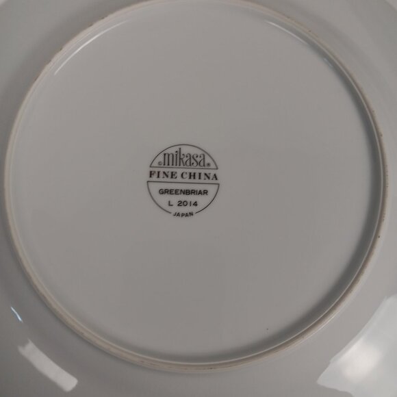 (4) Mikasa Greenbriar Fine China Dinner Plate L2014 10 1/2in - Picture 4 of 6